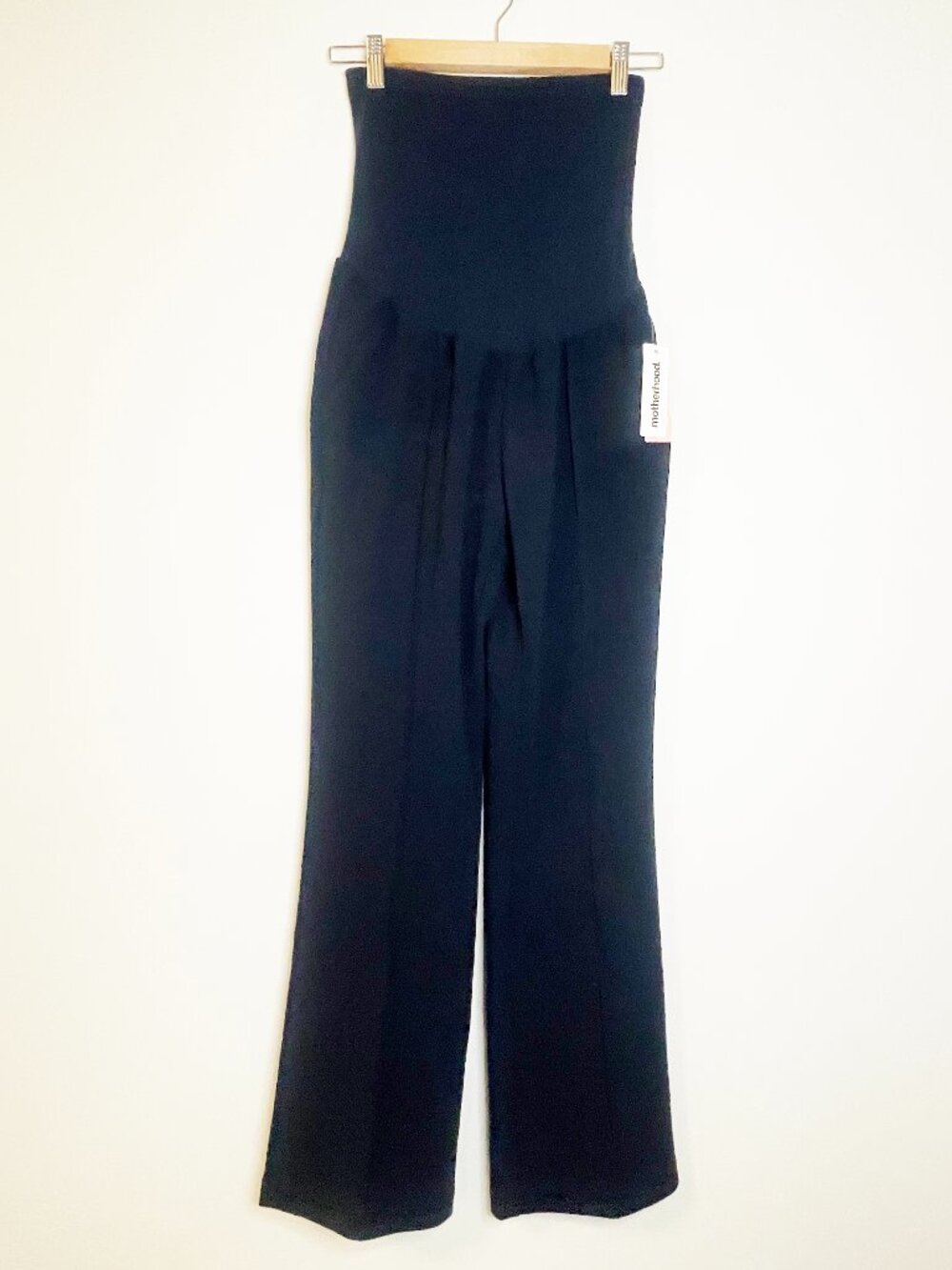 NWT Motherhood Maternity Secret Fit Belly Navy Wide Leg Pants Size Medium